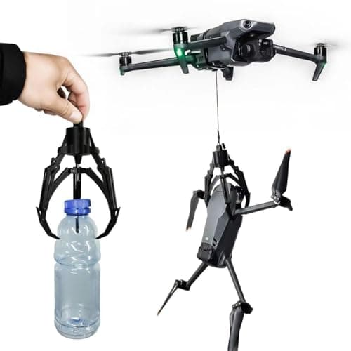 Drone remote control intelligent mechanical claw/hook air releaser pick-up device fishing cast bait fixed-point drop device for DJI drone (We don't sell drones)