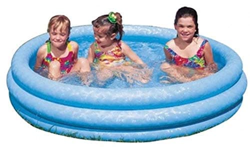INTEX 58426EP Crystal Blue Inflatable Kiddie Pool, 58in x 13in, for Ages 2+