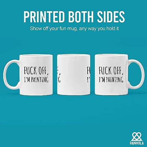 Painter Gifts Artist Mom Dad Boyfriend Girlfriend Husband Wife Appreciation Art Teacher Artwork Lover Novelty Drinkware Panvola F Off I'm Painting Artist Gift Ceramic Mug 11oz B084JVKZ1D
