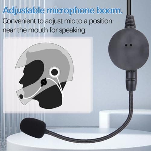 BAOFENG Rugged Radio Helmet Headset with Mic Microphone 2 PIN PTT BF-F8HP Pro UV-5R Mini AR-5RM UV-21R UV32 DM32 Two Way Radio Walkie Talkies