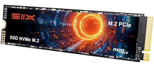 SIX NVME M.2 SSD PCIe 4.0-1TB m.2 2280 ssd, Read UP to 7350MB/s 1TB for Gaming PS5 Memory Storage Expansion with Heatsink, Internal Solid State Hard Drive PCIe gen 4x4 Nvme for Laptop Desktop pc