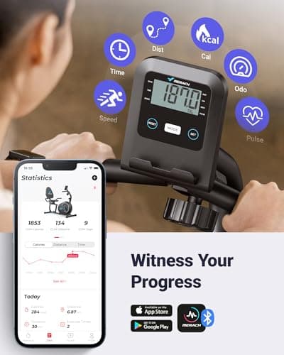 MERACH Recumbent Exercise Bikes for Home with Smart Bluetooth Equipment Exercise Bikes App,LCD,Heart Rate Handle Stationary Bikes for Home, Magnetic Recumbent Exercise Bike for Seniors Gym S08/S23