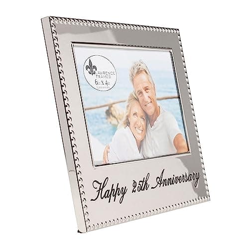 Lawrence Frames 4x6 Happy 25th Anniversary Picture Frame (290064)