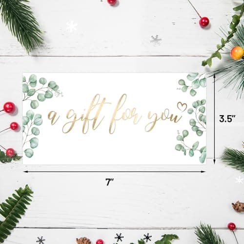 Ceiba Tree Blank Gift Certificates for Business 30 Pack Gold Foil Certificate Cards with Envelopes for Salon Restaurants Spa Birthday