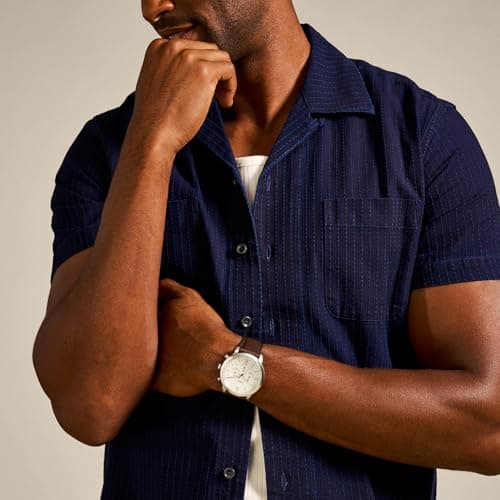 Fossil Men's Neutra Quartz Stainless Steel and Leather Chronograph Watch