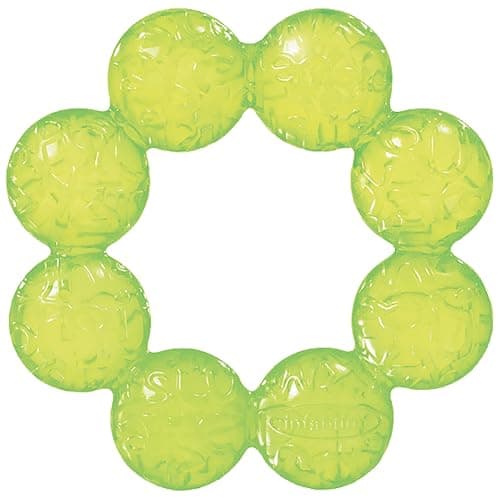 Infantino Water Teethers – Sensory Exploration, Teething, Cooling & Massaging Relief for Sore Gums, Lime & Blue, 3-Pack