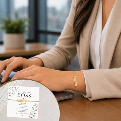 Best Boss Gift for Women, Unique Appreciation Gift Baskets for Boss Female Leader w 16OZ Glass Cup LUICONMO Thank You Gifts for Boss Lady, Bosses Day Gifts for Women B0H695G897