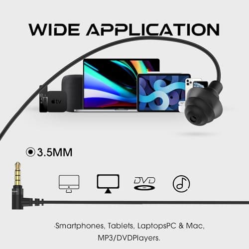 MIPEACE Work Earbuds Headphones, Ear Plug Headphones for Work-Noise isolating Earbuds Earphones for Industrial Safety Construction(Black)