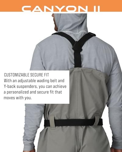 FROGG TOGGS Canyon II Breathable Waterproof Stockingfoot Fishing Chest Wader for Fishing