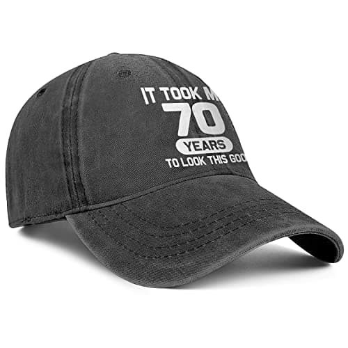 70th Birthday Gifts for Men Women 70 Year Old Gifts Ideas It Took Me 70 Years to Look This Good Hat Washed Cotton Hat