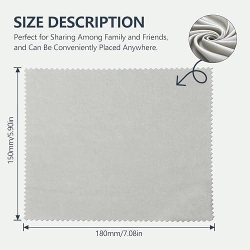 30 Pack Microfiber Cleaning Cloths for Glasses, Lens, Screens – Premium Eyeglass Cloth, 7"x6" Glass Cleaning Wipes, Black & Gray – for Camera, Phone, Laptop, TV & More Washable Reusable