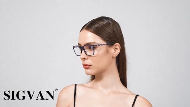 SIGVAN Ladies Reading Glasses Blue Light Blocking Spring Hinge Fashion Pattern Print Eyeglasses for Women