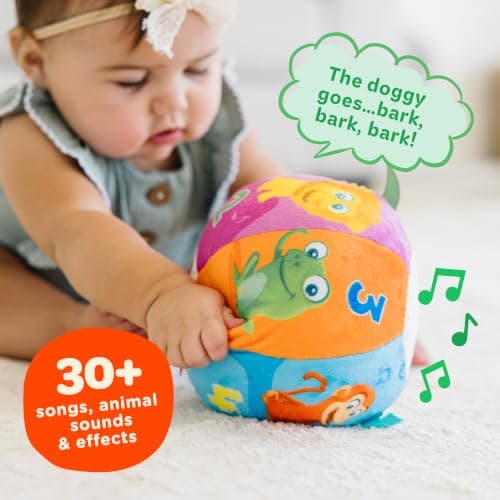 Move2Play, Interactive Baby Ball with 30+ Sounds & Songs | Toys for 1 Year Old Boys & Girls | Baby Toys 6-12+ Months | Musical Crawling Ball for Toddlers 1-3 | 1st Birthday Gift B086XK4PL7