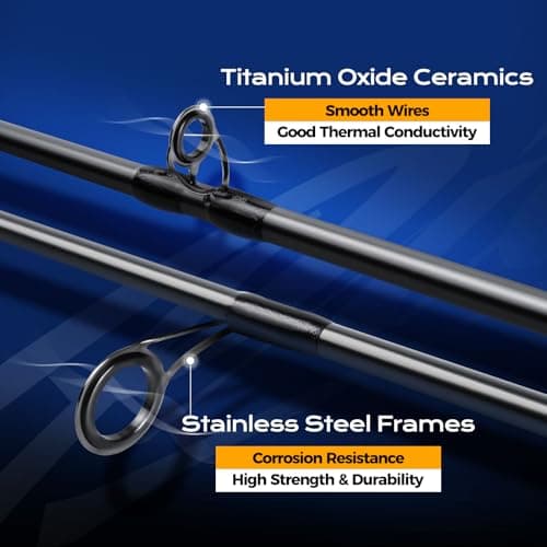 HANDING Pioneer Bass Fishing Rod Versatile Spinning & Casting Rod with Medium Power Moderate Fast Action EVA Handle for Largemouth Smallmouth Walleye