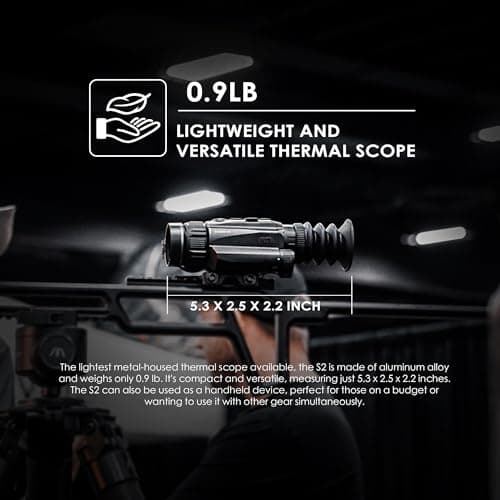 RIX Storm Thermal Imaging Rifle Scope for Hunting – High-Sensitivity Thermal Scope with Advanced Thermal Optics, NETD<25mK, 50Hz, Waterproof & Lightweight