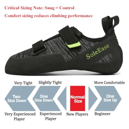SoleEase Entry-Level All-Around Men & Women Climbing Shoes for Gym and Sport Climbing