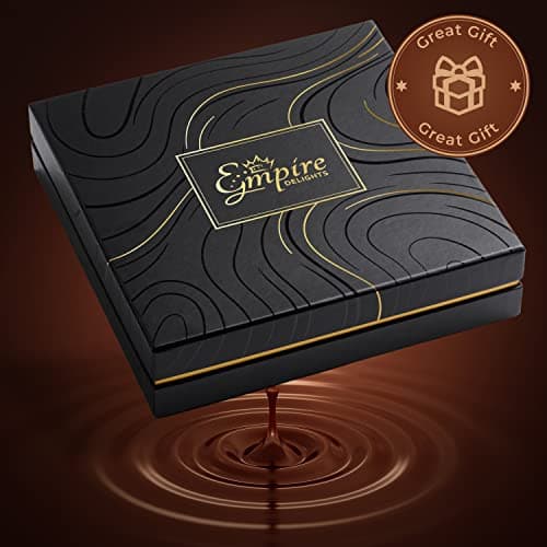 Scotch Whiskey Caramels & Glass Decanter - Him & Her, Premium Salted Caramel, Chocolate Candy Delights Gourmet Collection, Father’s Day Gift Basket for Men, Boyfriend, Husband, Dad