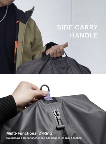 Black Voyage Reusable Vacuum Compression Travel Bag for Carry-On Suitcase and Backpack, Recycled IP67 Waterproof Space Saver Vacpack (2-Pack, 18L - Pump Included)