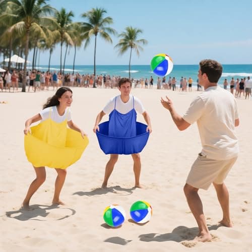 Granny Pants Yard Game Granny Pants Game with Strap Giant Yard Pant Toss Game Outdoor Party Game Granny Pants Outdoor Game with Bouncy Balls and Pump for Family Reunion Day Backyard Gatherings