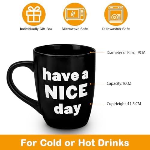 White Elephant Gifts for Adults, 13 OZ Coffee Mug Funny Presents for Women Men Wife Mom Dad Friend, Gag Gifts for Him Husband for Christmas Stocking Stuffers Valentines Anniversary Birthday