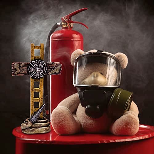 Mutank Firefighting Helmet Neon Sign, Pop Art Neon Light USB Powered LED Dimmable, for Hero Wall Decor Man Cave Firefighting Sign Wall Decor art, Firefighting Gift(12.9 * 11.8 In) 