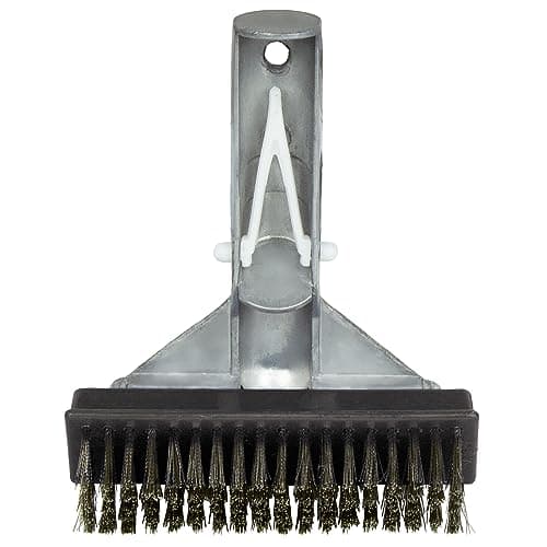 Poolmaster 20178 5-Inch Aluminum-Back Swimming Pool Algae Brush with Stainless Steel Bristles, Classic Collection