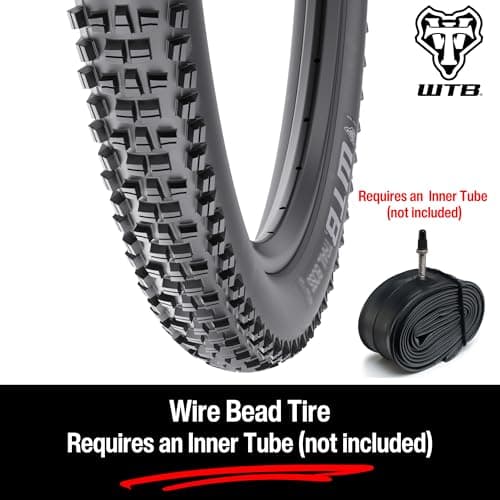 WTB Trail Boss Mountain Bike Tire (26”/27.5”/29") 30tpi Wire Bead - Aggressive Tread & Superior Grip for Trail Rides