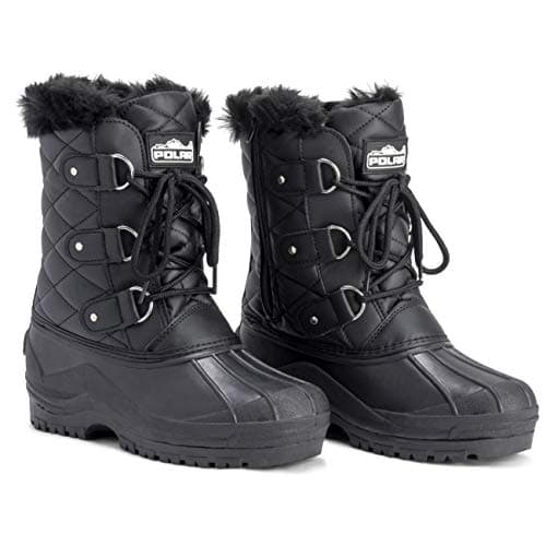 POLAR Womens Mid Calf Mountain Walking Tactical Waterproof Boots