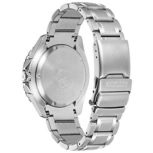 Citizen Citizen Men's Promaster Sea Eco-Drive Stainless Steel Watch, 3-Hand Date, One-Way Rotating Bezel, ISO Compliant, Luminous Hands and Markers