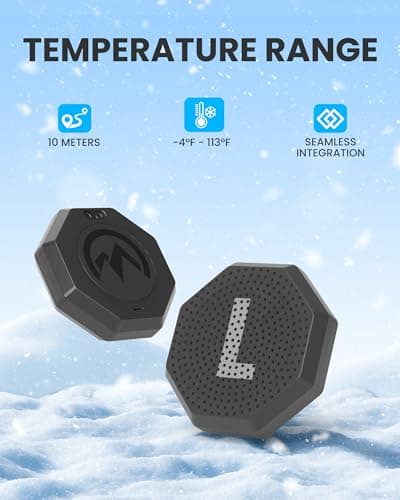 OutdoorMaster Update Ski Helmet Headphones, True Wireless Bluetooth with Charging Case, Drop-in Headphones HD Speaker Chip Compatible with Audio Ready Snowboard Helmets-Pure Black