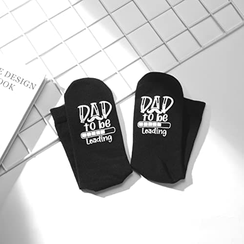Funny Father Grandpa Daddy Father's Day Bad Pun Humor socks,Dad to Be, Loading. Please Wait - Funny socks for New Fathers
