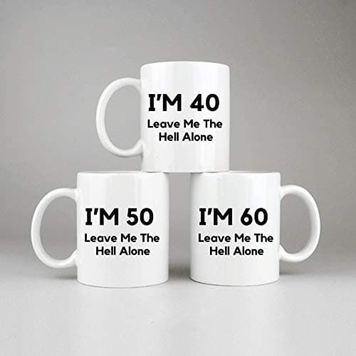 80th Birthday Gifts For Men,11 Ounces, Funny I Am 80 Leave Me The Hell Alone Coffee Mugs,1942 80 Year Old Birthday Gifts for Him, Friend, Dad, Brother, Husband, Grandpa, Coworker