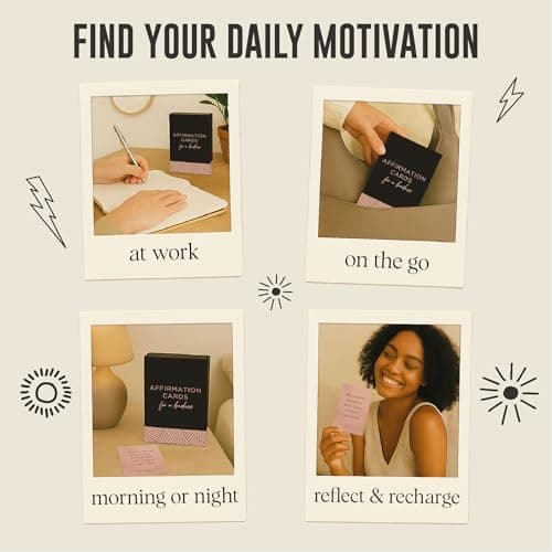 52 Affirmation Cards for a Badass - Daily Motivational Birthday Gifts for Women, Best Friend, Self Care, Her, Sister, Daughter, Mom and More