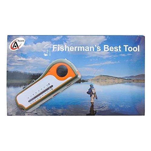 Fisherman Gift Tool Fishing Multitool - Hook Remover, Scale Scraper, Tape Measure, Bait Cutter, Flashlight, Knife, Scissors, Weight Scale, Bottle Opener, Gift Idea for Men Women Kids