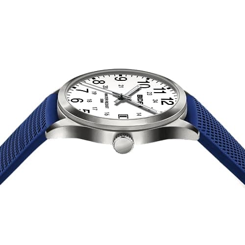 LN LENQIN Mens Watches Analog Quartz Sports Unisex 30M Waterproof Nurse Watch for Men Women Medical Professionals Military Time with Second Hand Glowing Easy to Read Dial