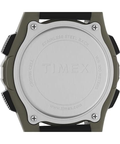 Timex Men's Expedition 41mm Watch - Black Strap Digital Dial Green Case