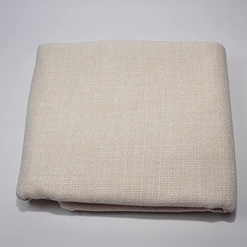 Yutong Fabric by The Yard and 9OZ-100% Polyester Upholstery Sewing Fabrics-Solid Ivory Pattern