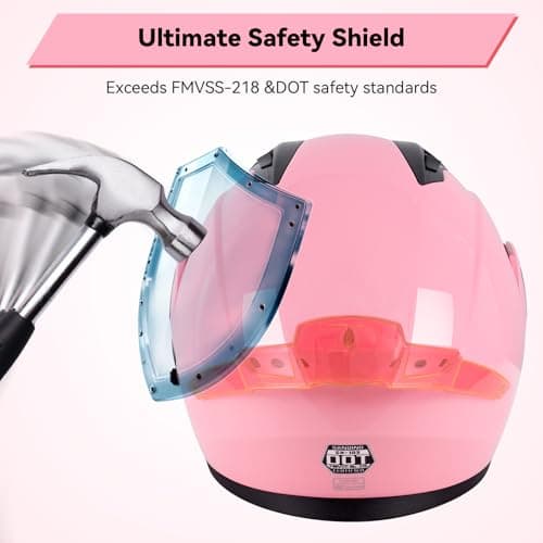 Adult Modular Motorcycle Helmets, DOT Approved Flip up Dual Visor Full Face Helmet for Men Women Moto ATV UTV Snowmobile ADV Four Wheeler Street Bike with Gloves & Mask
