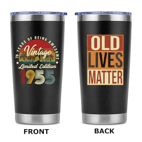 Funny 70th Birthday Gifts for Men Women,70 Year Old Birthday Gifts for Men, 70th Men Birthday Gift Ideas, Gifts for 70 Year Old Man-20 Oz Tumbler