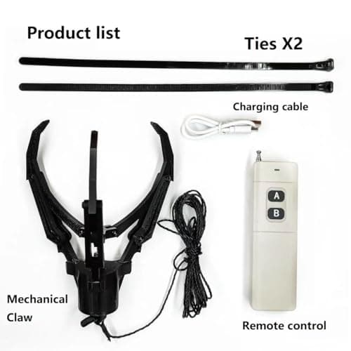 Drone remote control intelligent mechanical claw/hook air releaser pick-up device fishing cast bait fixed-point drop device for DJI drone (We don't sell drones)