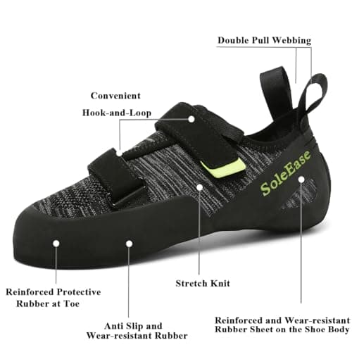 SoleEase Entry-Level All-Around Men & Women Climbing Shoes for Gym and Sport Climbing