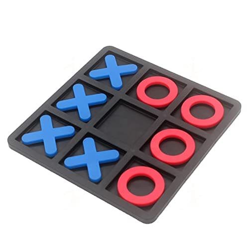 Tic Tac Toe Board Game,Tic Tac Toe Family Game, Classic Board Game, Classical Family Board Game,Children's Tic Tac Toe Game, Plastic tic tac Toe Game, Board Size 15 X 15 cm
