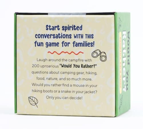 Would You Rather? Campfire Card Game: Hilarious Questions for Camping Fun and Outdoor Adventures B0G8XNNYVC
