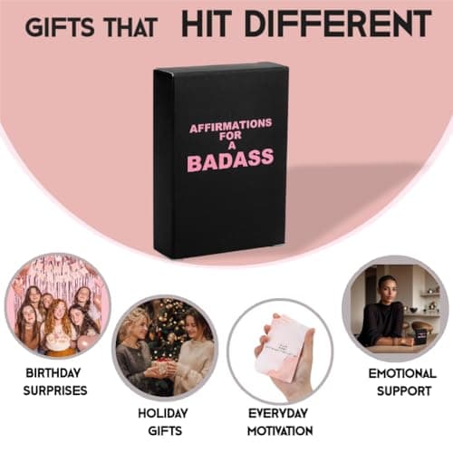 Badass Affirmation Cards - Daily Motivational and Inspirational Cards for Women