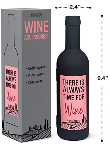 Lulu & You Wine Kit - Wine Opener Set - Wine Gift for Any Wine Enthusiast | Wine Accessories for Wine Lovers