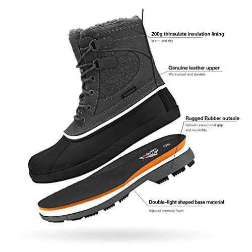 NORTIV 8 Men's Waterproof Winter Snow Boots AVENUE