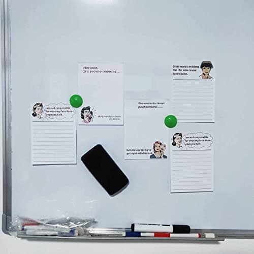 DUGUTUL 4 Funny Novelty Memo Pads,4 x 5.5 in(10x14cm),200 sheets,Coworker Gifts for Women,Funny Notepads for Office,Women Office Note Pad,Perfect Novelty gift for Boss,Coworker,Friend or Family(A)