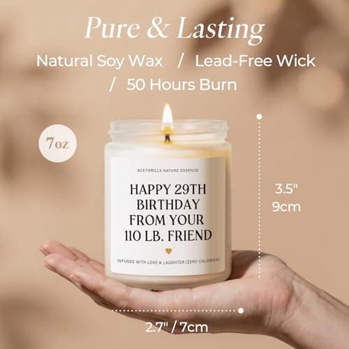 Friendship Gifts for Women, Bestie, BFF, Unique, 30th 40th 50th 65th 70th 75th 80th Birthday Gift for Women Best Friend Birthday Gifts for Women Friendship - Lavender Scented Candle B0FR252WYL
