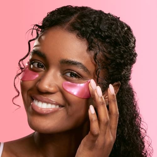 grace & stella Award Winning Under Eye Mask - Christmas Gifts for Teens, Self Care Gifts for Women, Reduce Dark Circles, Puffy Eyes, Undereye Bags, Wrinkles, Under Eye Patches - Vegan (24 Pairs, Pink)