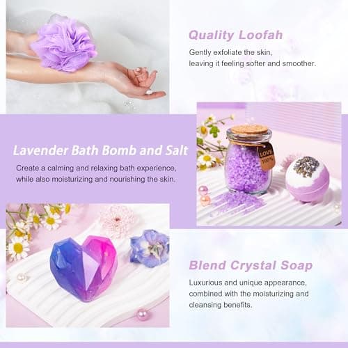 LUCOTIYA Gifts for Women, Christmas Gifts Basket for Woman Birthday Wine Tumbler Self Care Package Gift for Mom, Bestie, Her, Sister, Wife, Auntie Thank You Gift for Women Teacher Appreciation